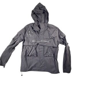 Switch Remarkable Anorak Hoodie Jacket Mens Small Grey Excellent Techwear